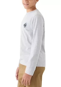 Boys 8-20 Duck Reading Map Long Sleeve T-Shirt