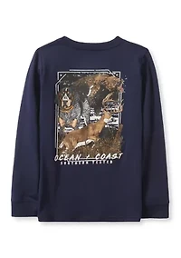 Boys 4-7 Dog Bear Deer Long Sleeve T-Shirt