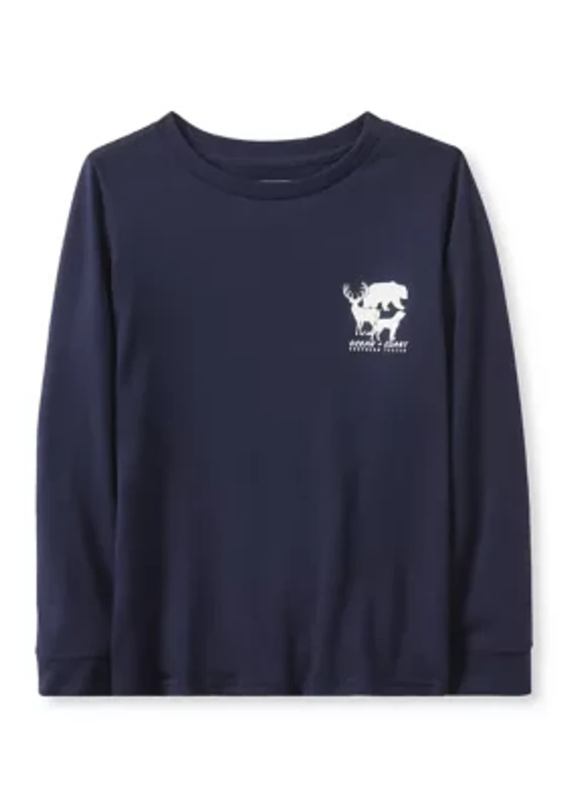 Boys 4-7 Dog Bear Deer Long Sleeve T-Shirt