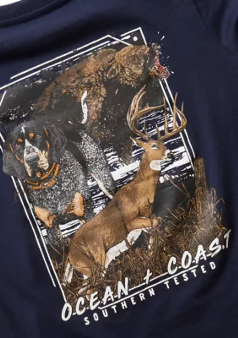 Boys 4-7 Dog Bear Deer Long Sleeve T-Shirt