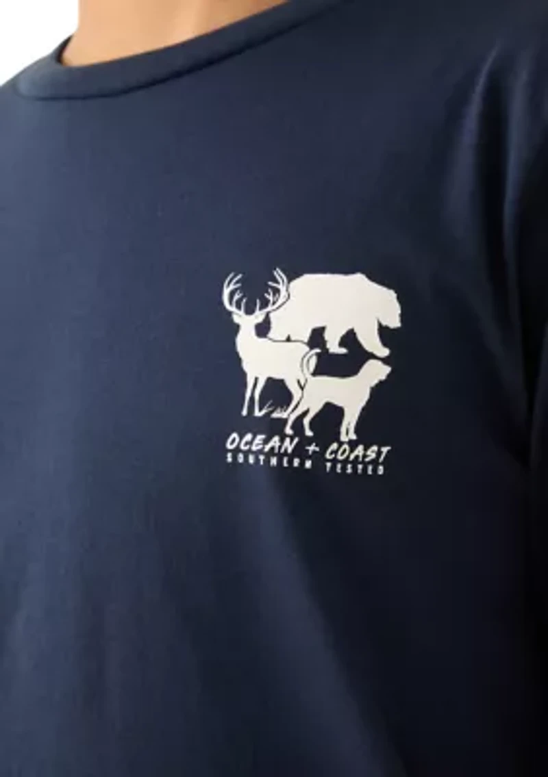 Boys 8-20 Dog, Bear, Deer Long Sleeve T-Shirt