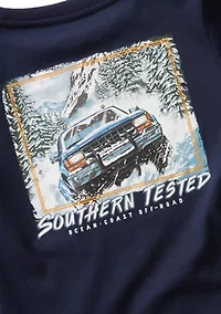 Boys 4-7 Mountain Snow Truck Long Sleeve T-Shirt