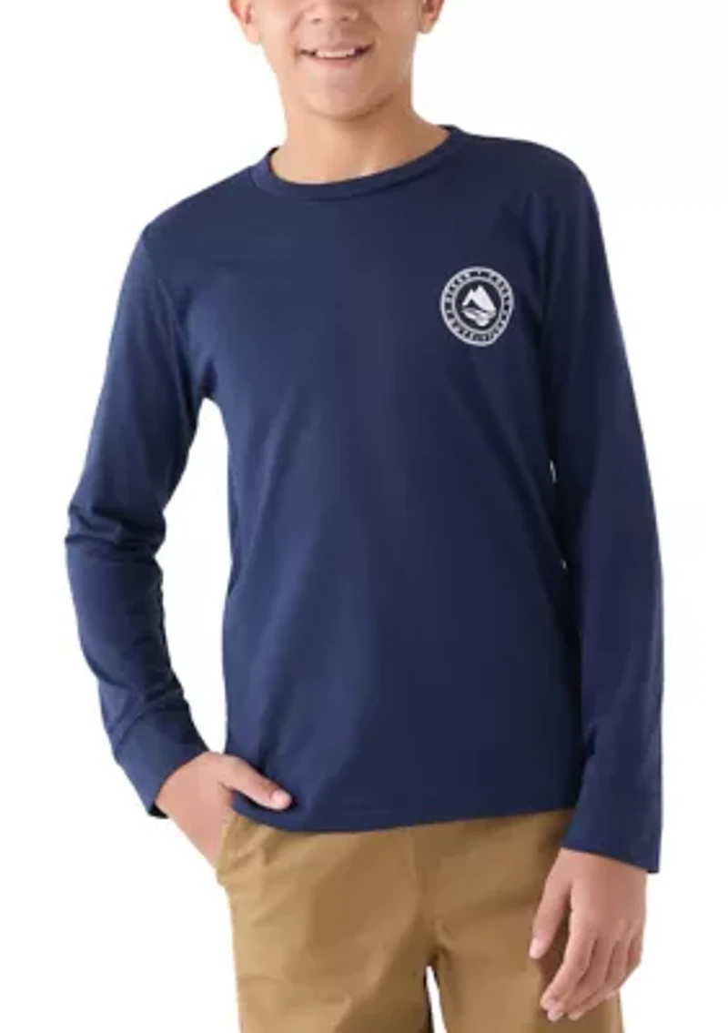 Boys 8-20 Mountain Snow Truck Long Sleeve T-Shirt