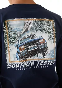 Boys 8-20 Mountain Snow Truck Long Sleeve T-Shirt