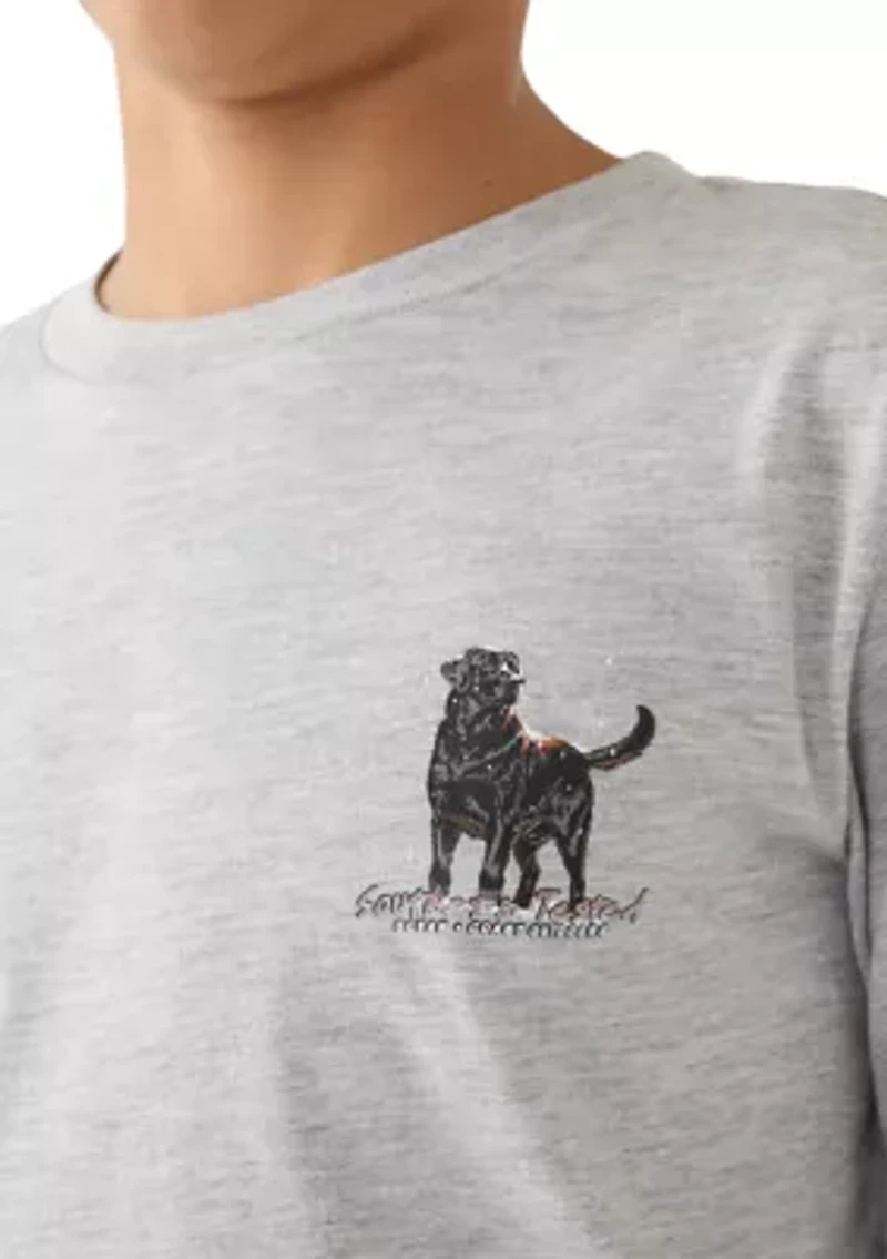 Boys 8-20 Dog Snow Long Sleeve T-Shirt