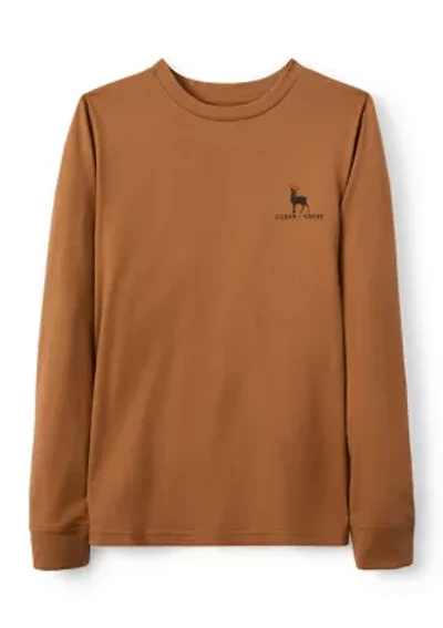 Boys 8-20 Deerflag Long Sleeve T-Shirt