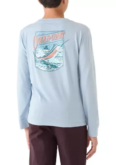 Boys 8-20 Skippy Sword Fish Long Sleeve T-Shirt