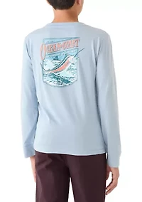 Boys 8-20 Skippy Sword Fish Long Sleeve T-Shirt