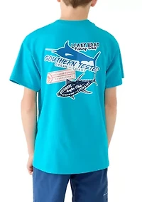 Boys 8-20 Fish Stickers T-Shirt