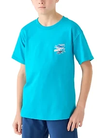 Boys 8-20 Fish Stickers T-Shirt