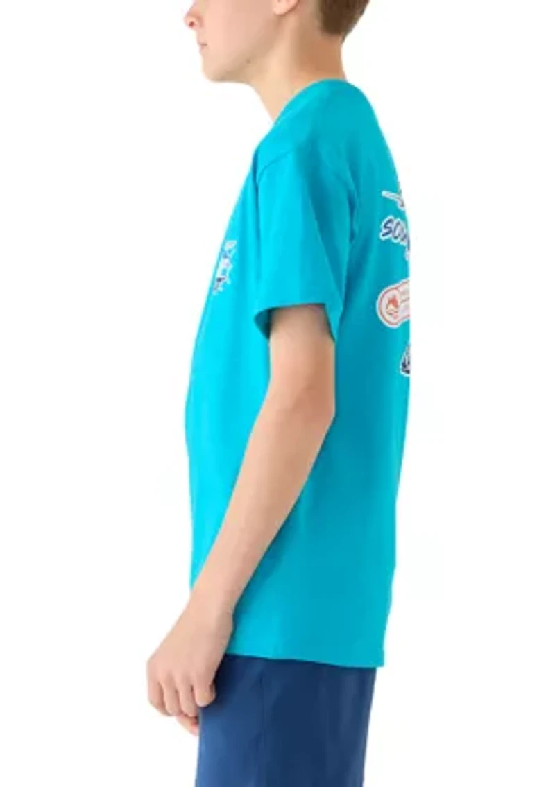 Boys 8-20 Fish Stickers T-Shirt