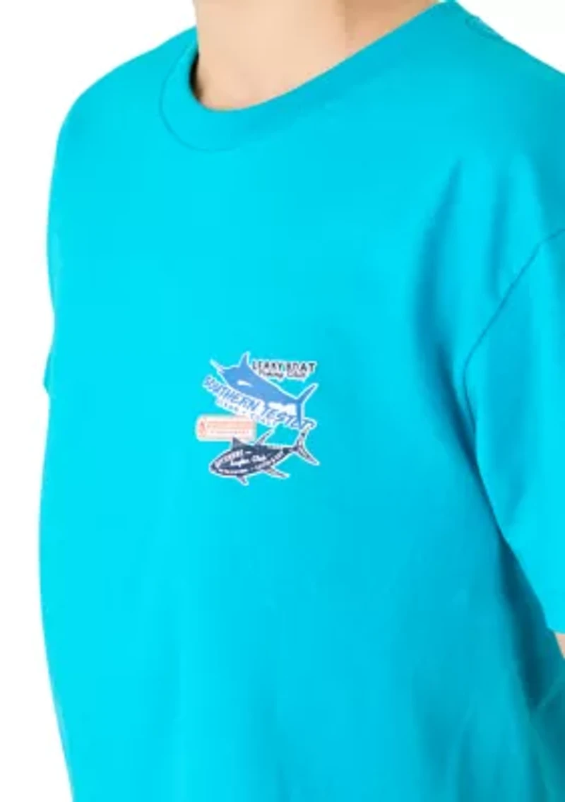 Boys 8-20 Fish Stickers T-Shirt