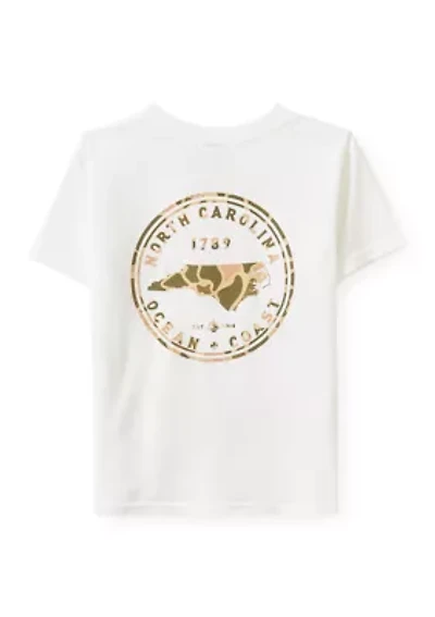 Boys 4-7 North Carolina Camo Fill Short Sleeve T-Shirt