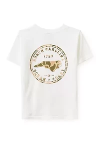 Boys 4-7 North Carolina Camo Fill Short Sleeve T-Shirt
