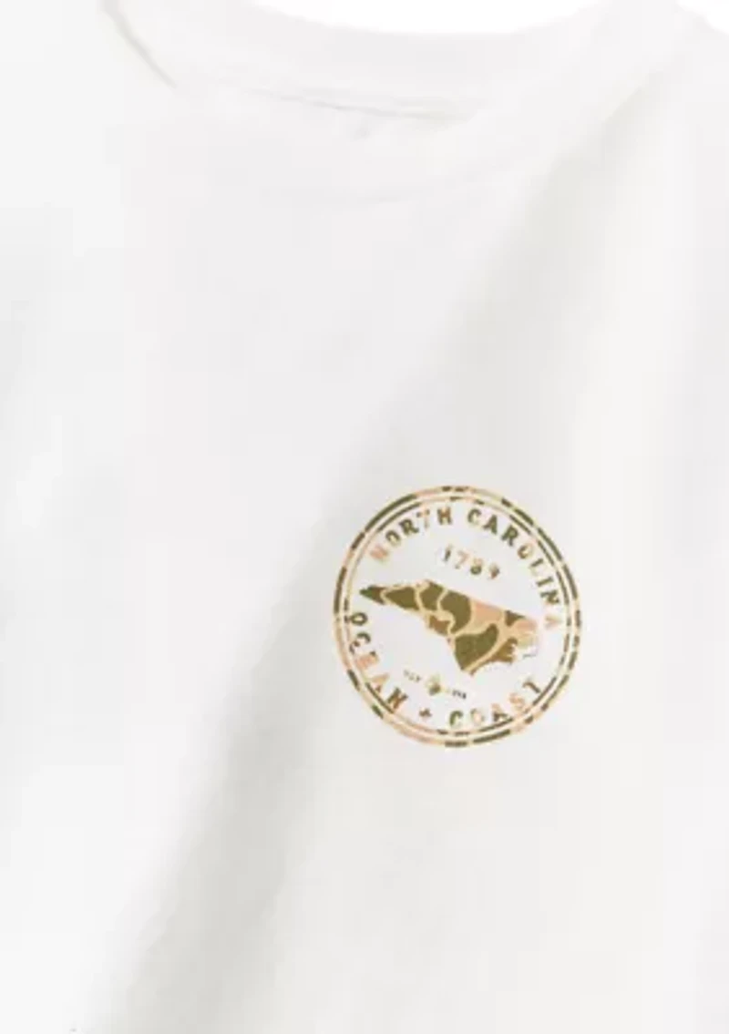 Boys 4-7 North Carolina Camo Fill Short Sleeve T-Shirt