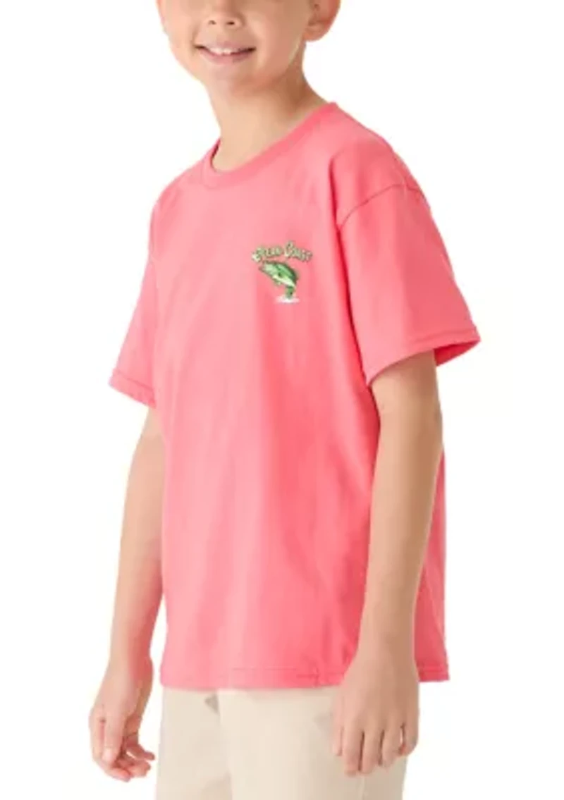 Boys 8-20 Fishing Sport Graphic Short Sleeve Shirt