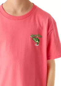 Boys 8-20 Fishing Sport Graphic Short Sleeve Shirt