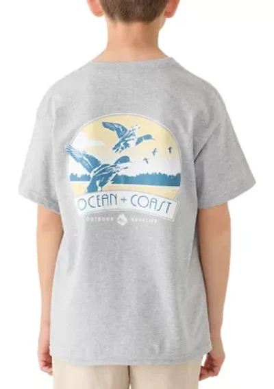 Boys 8-20 Flying Ducks Graphic Short Sleeve Shirt