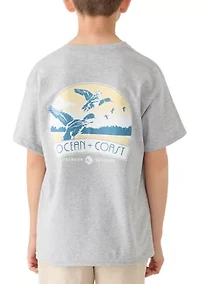 Boys 8-20 Flying Ducks Graphic Short Sleeve Shirt