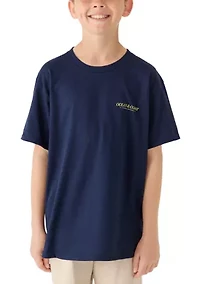 Boys 8-20 Fishing Boat Graphic Short Sleeve Shirt