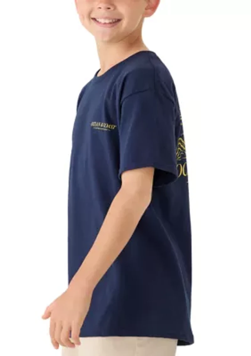 Boys 8-20 Fishing Boat Graphic Short Sleeve Shirt