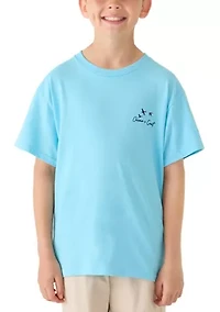 Boys 8-20 Dog Hunting Bird Graphic Short Sleeve Shirt