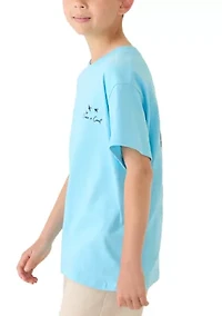 Boys 8-20 Dog Hunting Bird Graphic Short Sleeve Shirt