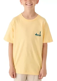 Boys 8-20 Sunrise Fishing Graphic Short Sleeve Shirt