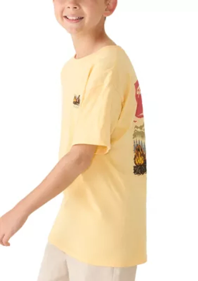 Boys 8-20 Camping Tent Short Sleeve Graphic T-Shirt