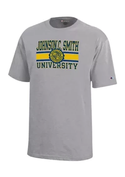 Boys 8-20 HBCU Johnson C Smith The Golden Bull Graphic T-Shirt - Oxford Gray