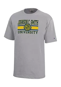 Boys 8-20 HBCU Johnson C Smith The Golden Bull Graphic T-Shirt -  Oxford Gray