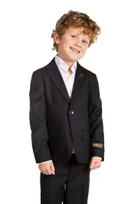 BOYS Daily Deep Black 2 Piece Suit