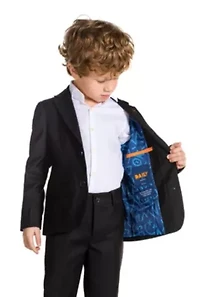BOYS Daily Deep Black 2 Piece Suit