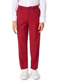 OppoSuits Daily Boys Suit - Casual Kids Two-Piece Wedding & Easter Outfit Bright Burgundy