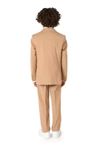 OppoSuits Daily Boys Suit - Casual Kids Two-Piece Wedding & Easter Outfit Dark Sand