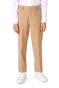 OppoSuits Daily Boys Suit - Casual Kids Two-Piece Wedding & Easter Outfit Dark Sand