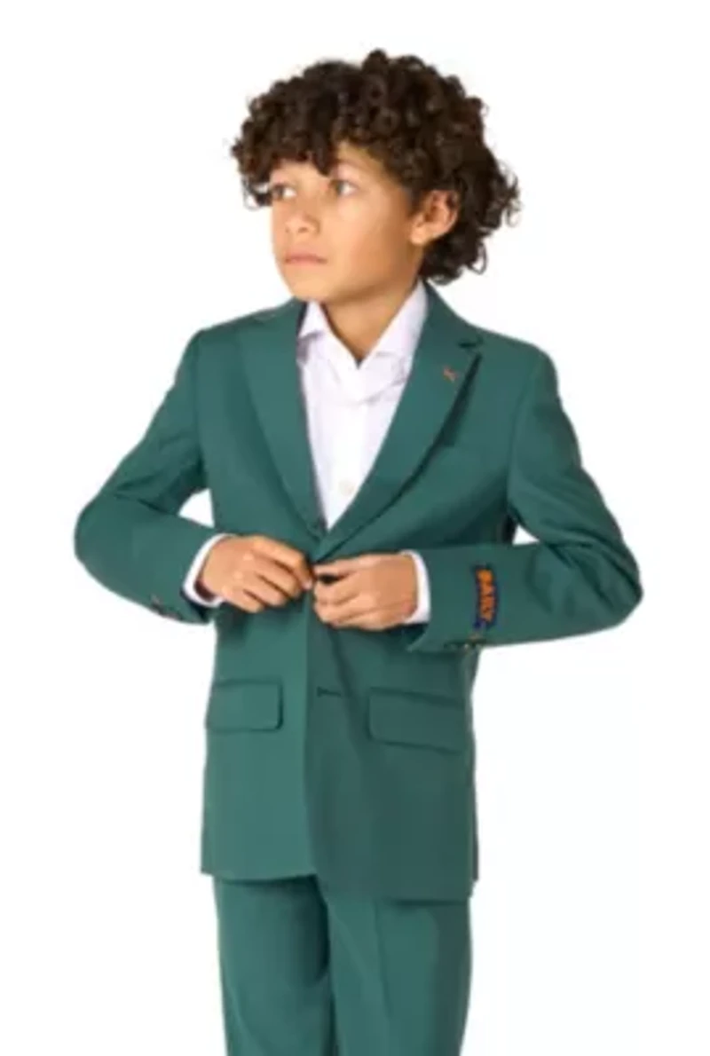 OppoSuits Daily Boys Suit - Casual Kids Two-Piece Wedding & Easter Outfit Posy Green