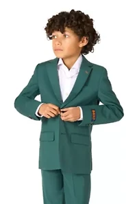 OppoSuits Daily Boys Suit - Casual Kids Two-Piece Wedding & Easter Outfit Posy Green