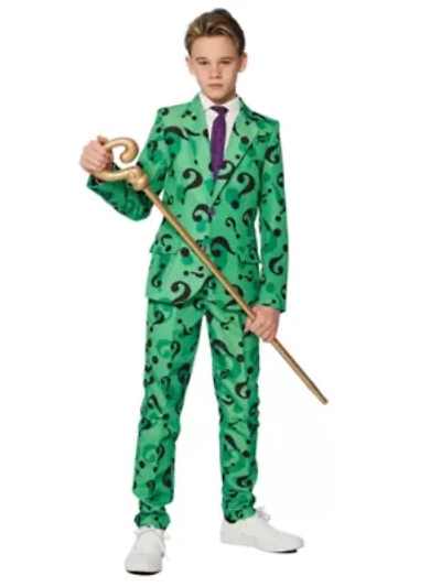 BOYS The Riddler 2 Piece Suit + Tie
