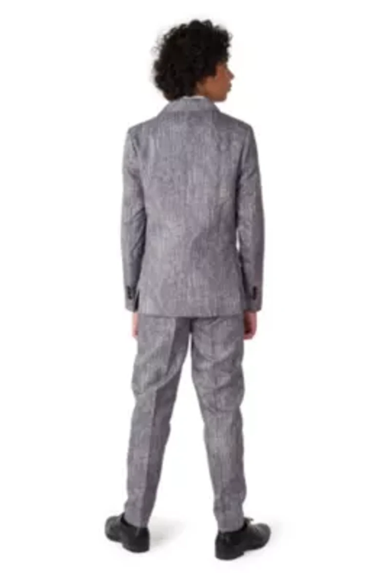 BOYS 20's Gangster Grey 2 Piece Suit + Tie