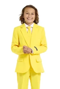 Suitmeister Boys Party Suit - Solid Color Yellow