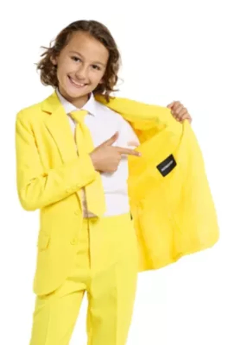Suitmeister Boys Party Suit - Solid Color Yellow