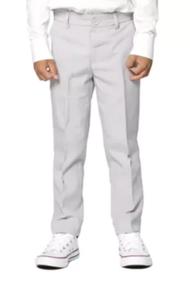 BOYS Groovy Grey 2 Piece Suit + Tie