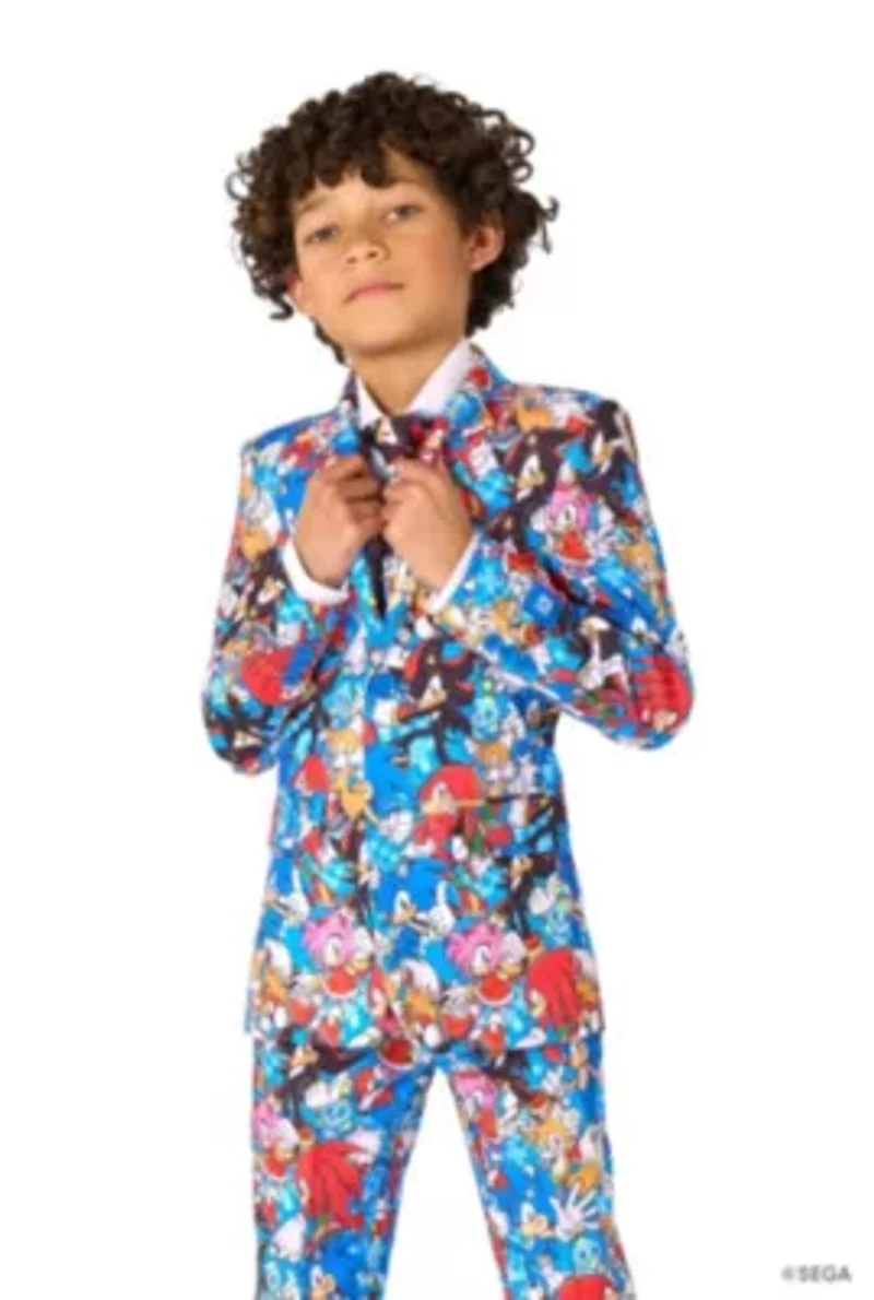 OppoSuits Boys Suit - Sonic The Hedgehog Blue