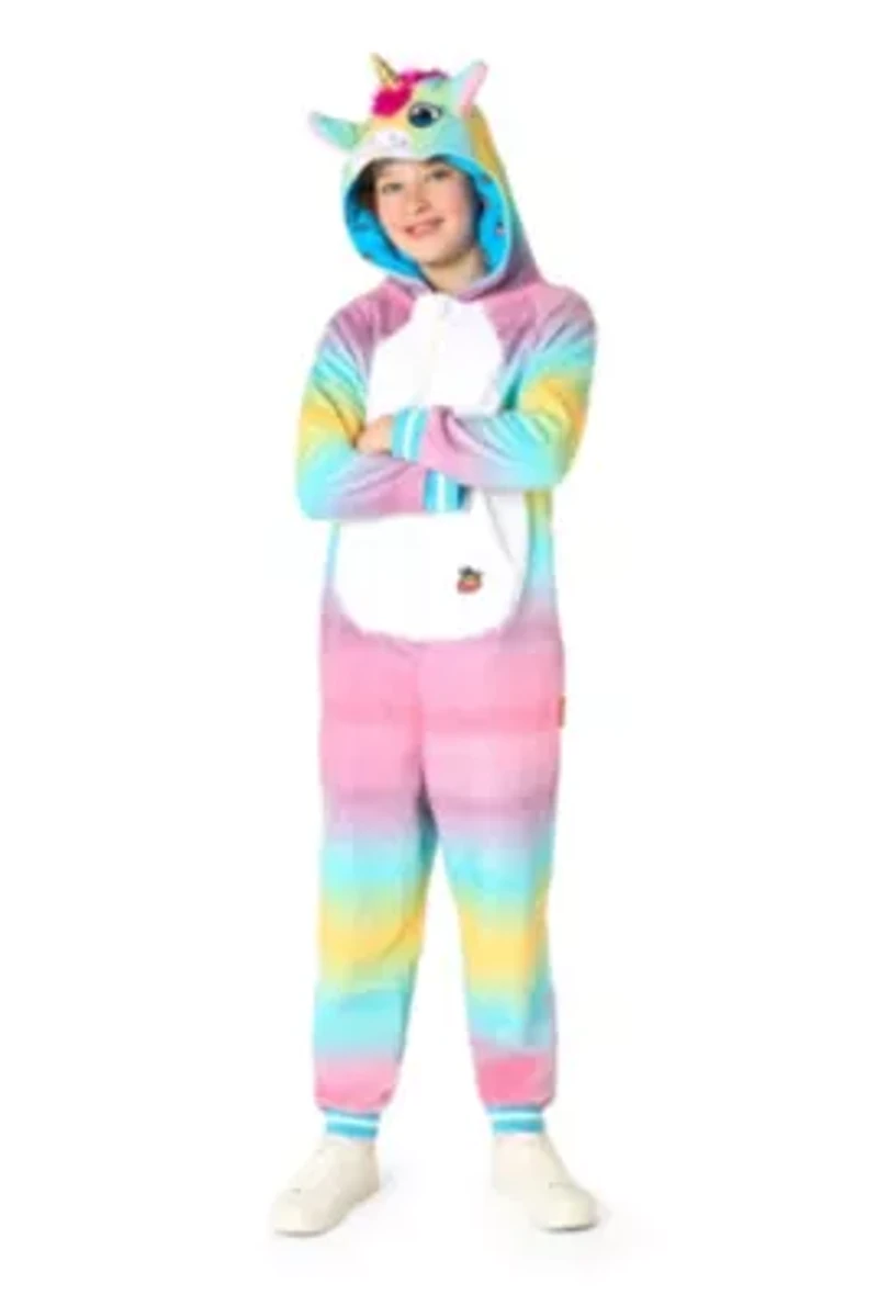 OppoSuits Kids Unicorn Costume Outfit - Animal Jumper Pyjamas White