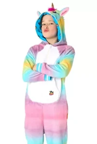 OppoSuits Kids Unicorn Costume Outfit - Animal Jumper Pyjamas White