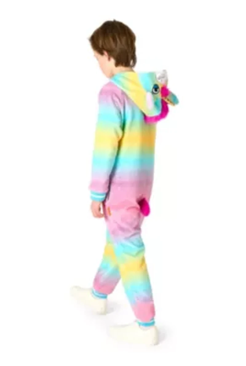 OppoSuits Kids Unicorn Costume Outfit - Animal Jumper Pyjamas White