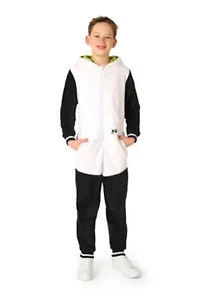 OppoSuits Kids Panda Costume Outfit - Animal Jumper Pyjamas White