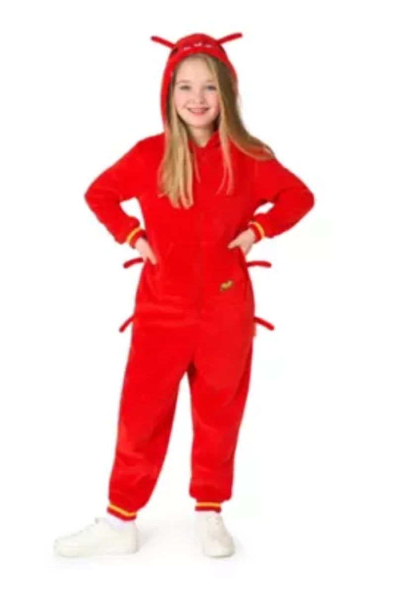 OppoSuits Kids Lobster Costume Outfit - Animal Jumper Pyjamas Red