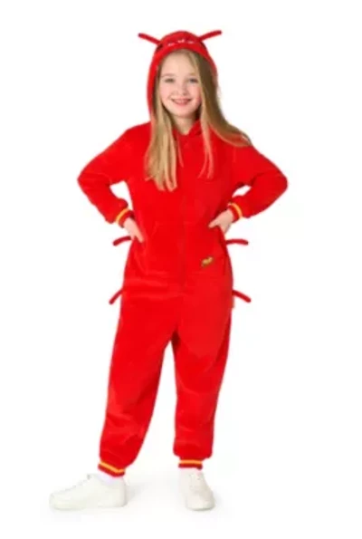 OppoSuits Kids Lobster Costume Outfit - Animal Jumper Pyjamas Red